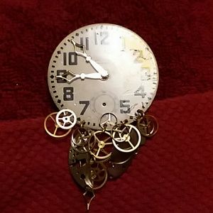 Steampunk Look Clock Parts Pin